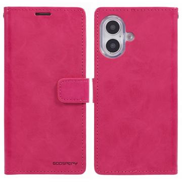 iPhone 16 Mercury Goospery Blue Moon lommebokveske - Varm Rosa