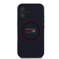 iPhone 16 Oracle Red Bull Racing Red Bull Racing Red Ring MagSafe Liquid Silicone-deksel - Marine