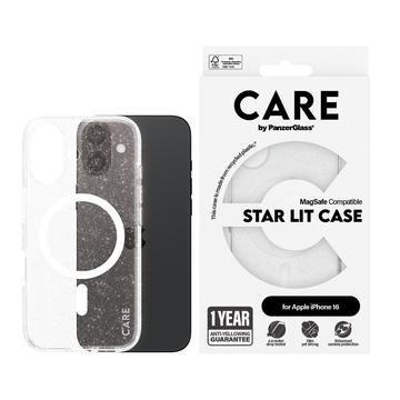 iPhone 16 PanzerGlass Care Star Lit Deksel - MagSafe-kompatibel - Hvit