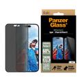 iPhone 16/15 PanzerGlass Ultra-Wide Fit Privacy EasyAligner Skjermbeskyttere Panzerglass - Svart Kant