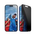 iPhone 16/15 PanzerGlass Ultra-Wide Fit Privacy EasyAligner Skjermbeskyttere Panzerglass - Svart Kant