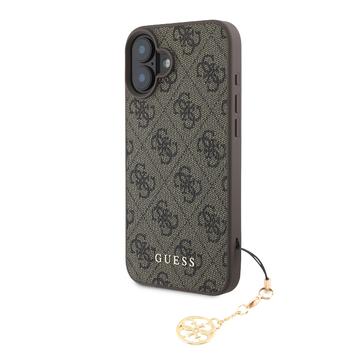 iPhone 16 Plus Guess 4G Charms Collection Hybrid-deksel - Brun