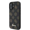 iPhone 16 Plus Guess Peony Script-deksel - MagSafe-kompatibel - Svart