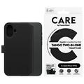 iPhone 16 Plus PanzerGlass Care Tango 2-i-1 lommebokveske - MagSafe-kompatibel - Svart