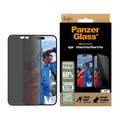 iPhone 16 Plus/15 Plus PanzerGlass Ultra-Wide Fit Privacy EasyAligner Skjermbeskyttere Panzerglass - Svart Kant