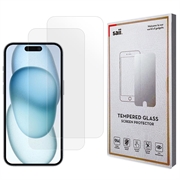 iPhone 16 Plus Saii 3D Premium Beskyttelsesglass - 2 Stk.