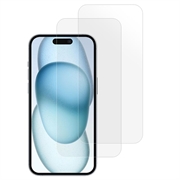 iPhone 16 Plus Saii 3D Premium Skjermbeskyttere Panzerglass - 2 Stk.