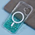 iPhone 16 Plus Sparkle Glow MagSafe-deksel - Grønn