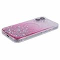 iPhone 16 Plus Sparkle Glow MagSafe-deksel - Rosa