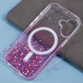 iPhone 16 Plus Sparkle Glow MagSafe-deksel - Rosa