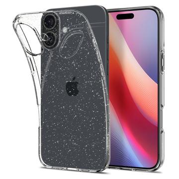 iPhone 16 Plus Spigen Liquid Crystal Glitter Deksel - Gjennomsiktig