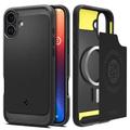 iPhone 16 Plus Spigen Rugged Armor Mag TPU-deksel - Svart