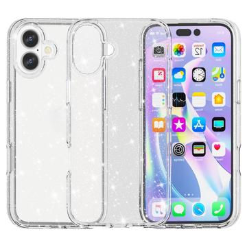 iPhone 16 Plus Stylish Glitter Series Hybrid-deksel