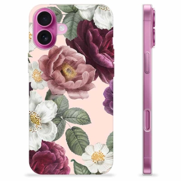 iPhone 16 Plus TPU-deksel - Romantiske Blomster