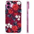 iPhone 16 Plus TPU-deksel - Vintage Blomster