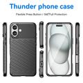 iPhone 16 Plus Thunder Series TPU-deksel - Svart