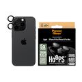 iPhone 16 Pro/16 Pro Max PanzerGlass Hoops keramisk kameralinsebeskytter - svart