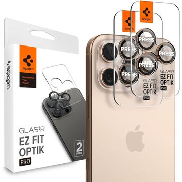 iPhone 16 Pro/16 Pro Max Spigen Glas.tR Ez Fit Optik Pro Kamera Linse Beskytter - Desert titan