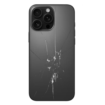 iPhone 16 Pro Bakdeksel reparasjon - Kun Glass - Black Titanium