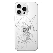 iPhone 16 Pro Bakdeksel reparasjon - Kun Glass - White Titanium