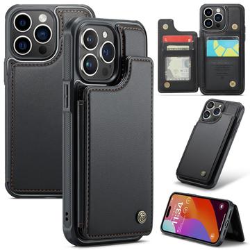 iPhone 16 Pro Caseme C22 etui RFID-kortlommebok - Svart