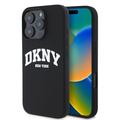 iPhone 16 Pro DKNY Liquid Silicone Arch Logo-deksel - MagSafe-kompatibel - Svart