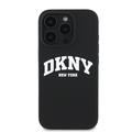 iPhone 16 Pro DKNY Liquid Silicone Arch Logo-deksel - MagSafe-kompatibel - Svart