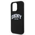 iPhone 16 Pro DKNY Liquid Silicone Arch Logo-deksel - MagSafe-kompatibel - Svart