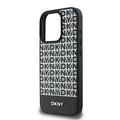 iPhone 16 Pro DKNY Repeat Pattern Bottom Stripe Deksel - MagSafe-kompatibel - Svart