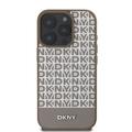 iPhone 16 Pro DKNY Repeat Pattern Bottom Stripe Deksel - MagSafe-kompatibel - Brun