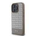 iPhone 16 Pro DKNY Repeat Pattern Bottom Stripe Deksel - MagSafe-kompatibel - Brun