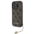 iPhone 16 Pro Guess 4G Charms Collection Hybrid-deksel - Brun