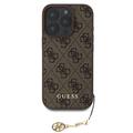 iPhone 16 Pro Guess 4G Charms Collection Hybrid-deksel - Brun