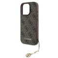 iPhone 16 Pro Guess 4G Charms Collection Hybrid-deksel - Brun