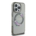 iPhone 16 Pro Guess IML Flowers Wreath-deksel - MagSafe-kompatibelt