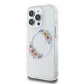 iPhone 16 Pro Guess IML Flowers Wreath-deksel - MagSafe-kompatibelt