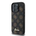 iPhone 16 Pro Guess Peony Script-deksel - MagSafe-kompatibel - Svart