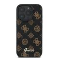 iPhone 16 Pro Guess Peony Script-deksel - MagSafe-kompatibel - Svart