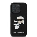 iPhone 16 Pro Karl Lagerfeld 3D Rubber Karl & Choupette NFT-deksel - Svart