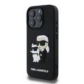 iPhone 16 Pro Karl Lagerfeld 3D Rubber Karl & Choupette NFT-deksel - Svart