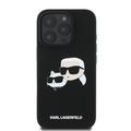 iPhone 16 Pro Karl Lagerfeld Double Heads MagSafe-deksel i flytende silikon