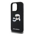 iPhone 16 Pro Karl Lagerfeld Double Heads MagSafe-deksel i flytende silikon