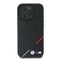 iPhone 16 Pro Max BMW M Carbon Tricolor Line-deksel - MagSafe-kompatibel - Svart