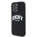 iPhone 16 Pro Max DKNY Liquid Silicone Arch Logo-deksel - MagSafe-kompatibel - Svart