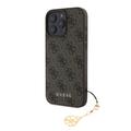 iPhone 16 Pro Max Guess 4G Charms Collection Hybrid-deksel - Brun