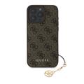 iPhone 16 Pro Max Guess 4G Charms Collection Hybrid-deksel - Brun