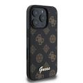 iPhone 16 Pro Max Guess Peony Script-deksel - MagSafe-kompatibel - Svart