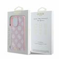 iPhone 16 Pro Max Guess Peony Script-deksel - MagSafe-kompatibel - Rosa