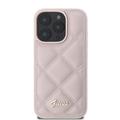 iPhone 16 Pro Max Guess Quiltat deksel - Rosa