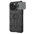 iPhone 16 Pro Max Nillkin CamShield Armor Prop Hybrid-deksel - MagSafe-kompatibel - Svart